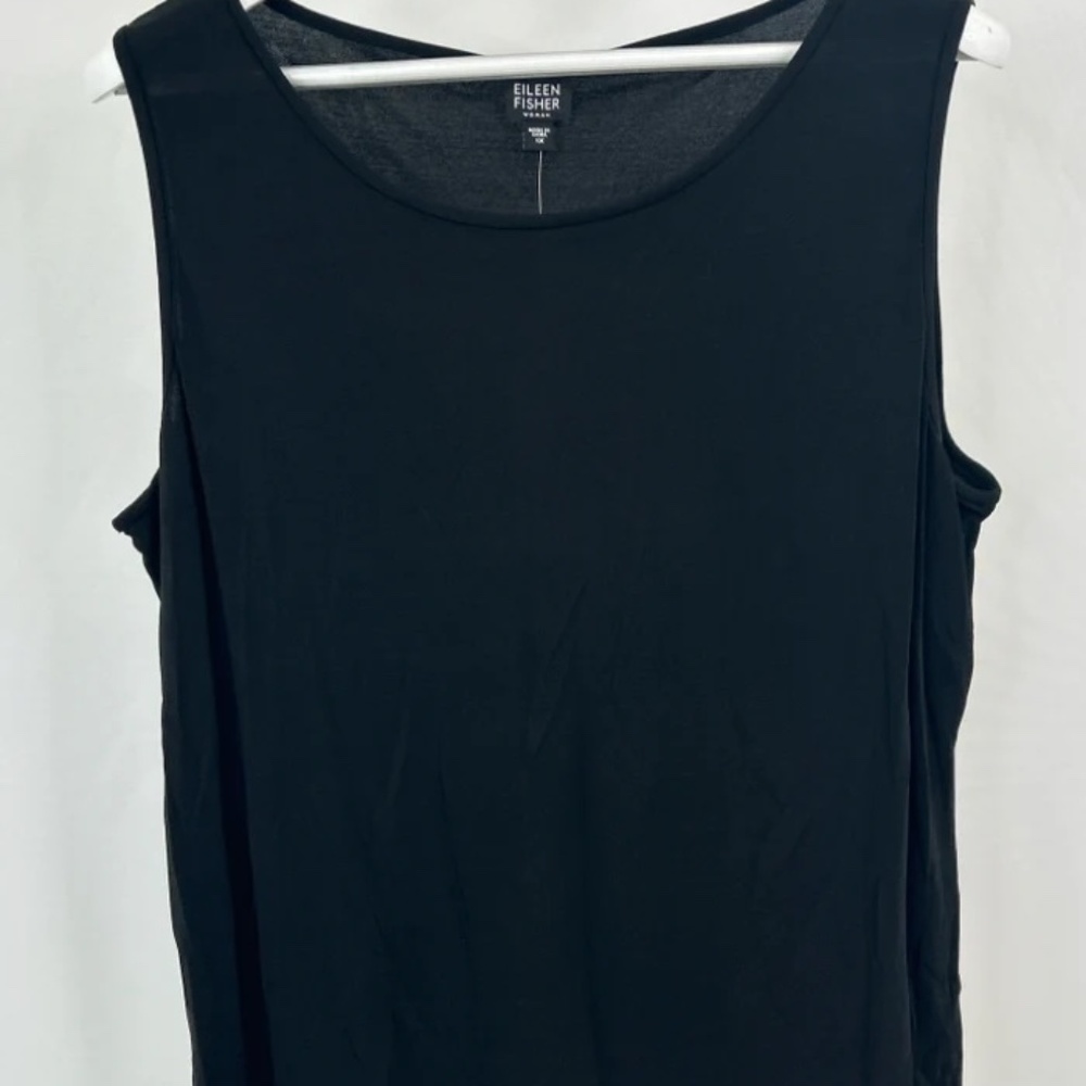 EILEEN FISHER WOMEN SIZE 1X BLACK TANK TOP NWT